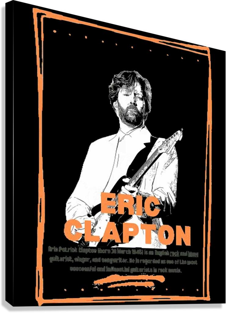 Eric Clapton 60 Canvas Print