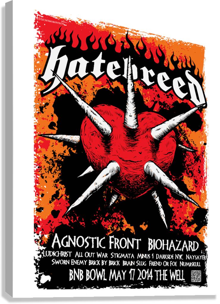 Hatebreed 4 Canvas Print