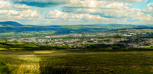 Capturing the Heart of Burnley: A Stunning View from Crown Point