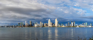 Stormy Splendor: Capturing San Diegos Skyline in an Ethereal Light