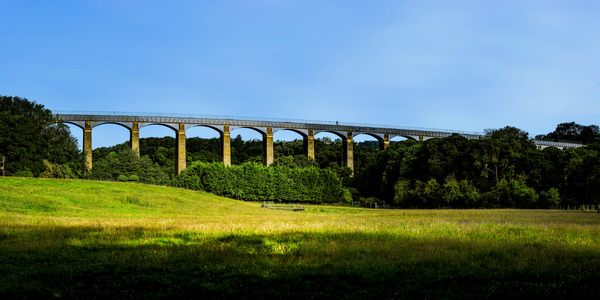Capturing the Grandeur of the Pontcysyllte Aqueduct: A High-Resolution Journey Through Welsh History Print