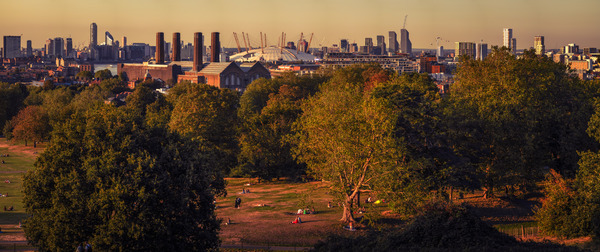 Londons Serene Beauty: An Ultra High-Resolution View from Greenwich Park Print