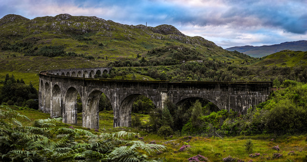 Scotlands Majestic Glenfinnan Viaduct: A High-Resolution Journey into Harry Potters Wizarding World Print