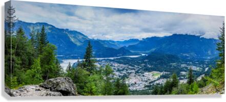 Hope and Aspiration: Overcoming Obstacles in the BC Mountains Canvas Print