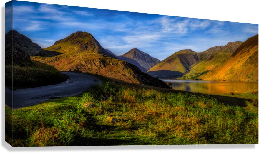 Conquer the Heights of Scafell Pike: A Breathtaking High-Resolution Image of Englands Highest Mountain Canvas Print