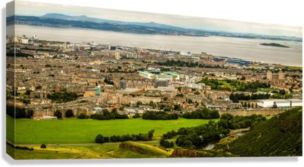 Edinburgh Unveiled: A Breathtaking View from Arthurs Seat Canvas Print