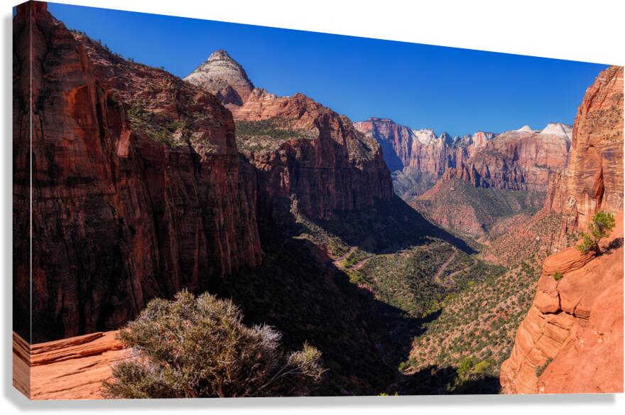 Zenith of Zion: Pine Creek Canyon Overlook Canvas Print
