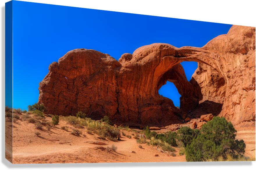 Sublime Marvel: Double Arch Majesty in Arches National Park Canvas Print