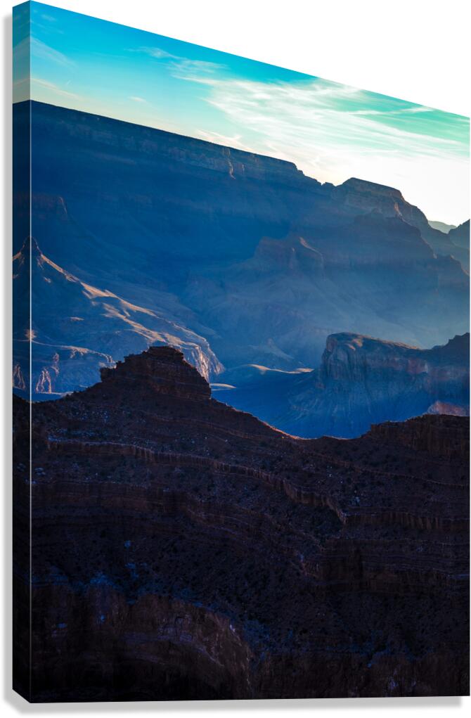 Dawns Embrace: Mather Points Canyon Vista Canvas Print