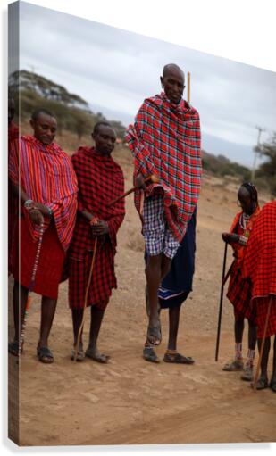 Masai Dancer Canvas Print