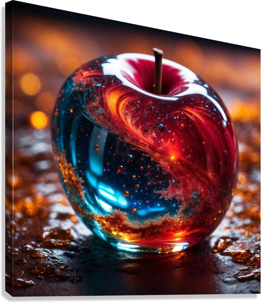 Apple Art Canvas Print