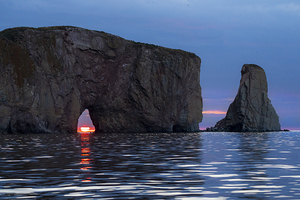 Spectacle matinal à Percé