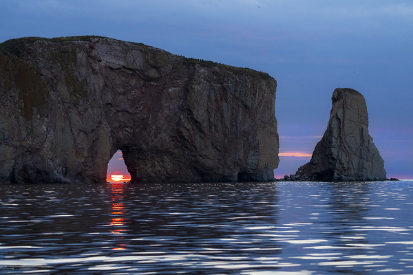 Spectacle matinal à Percé
