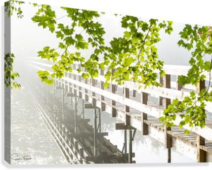 Passerelle hi-key  Canvas Print