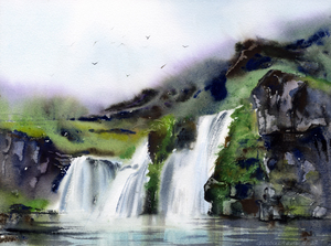 Icelandic waterfall