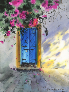 Antique Blue Door 
