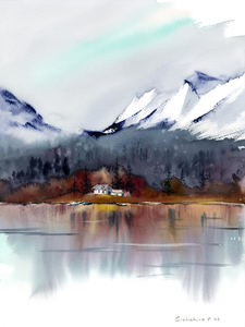 Mountain lake house 1