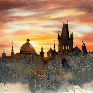 Panorama of Prague
