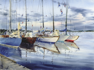 Moored yachts 3