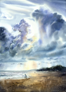 Walk along the seashore
