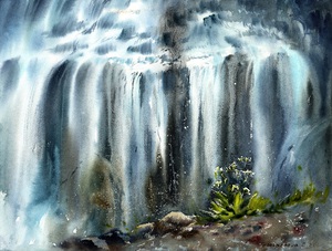 Tropical waterfall