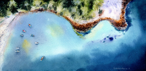 Seaside from a height of flight 3