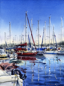 Moored yachts 2