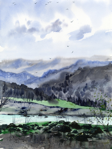 Greenery and mountains 2