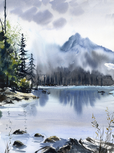 Greenery and mountains 1