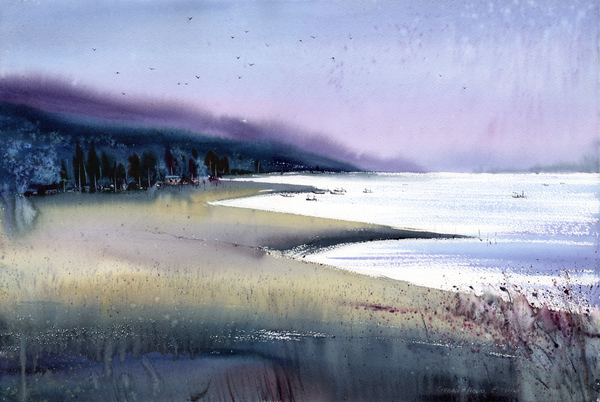 Purple bay  Print