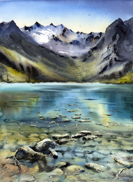 Turquoise lake 2 Print