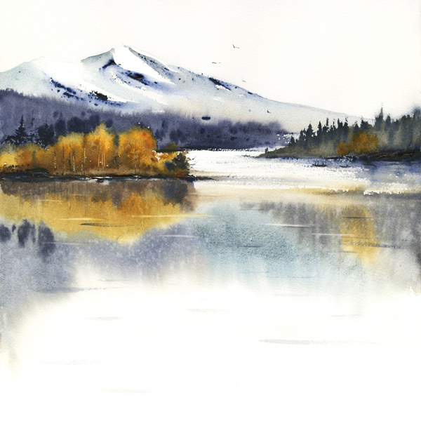  Autumn mountains 2 by Eugenia Gorbacheva