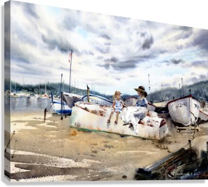 Spanish boats Canvas Print