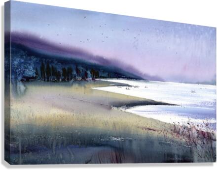 Purple bay  Canvas Print
