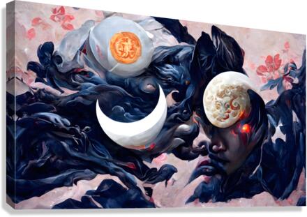 eclipse sister Canvas Print
