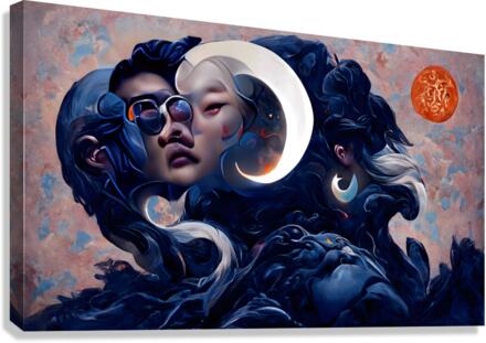 eclipse sister Canvas Print