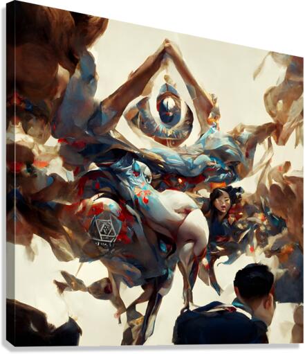 Gold eye Memory Canvas Print