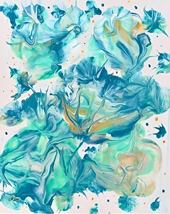 Abstract Teal