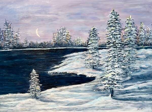 Snow lakepic 1 by Kim Ackerman