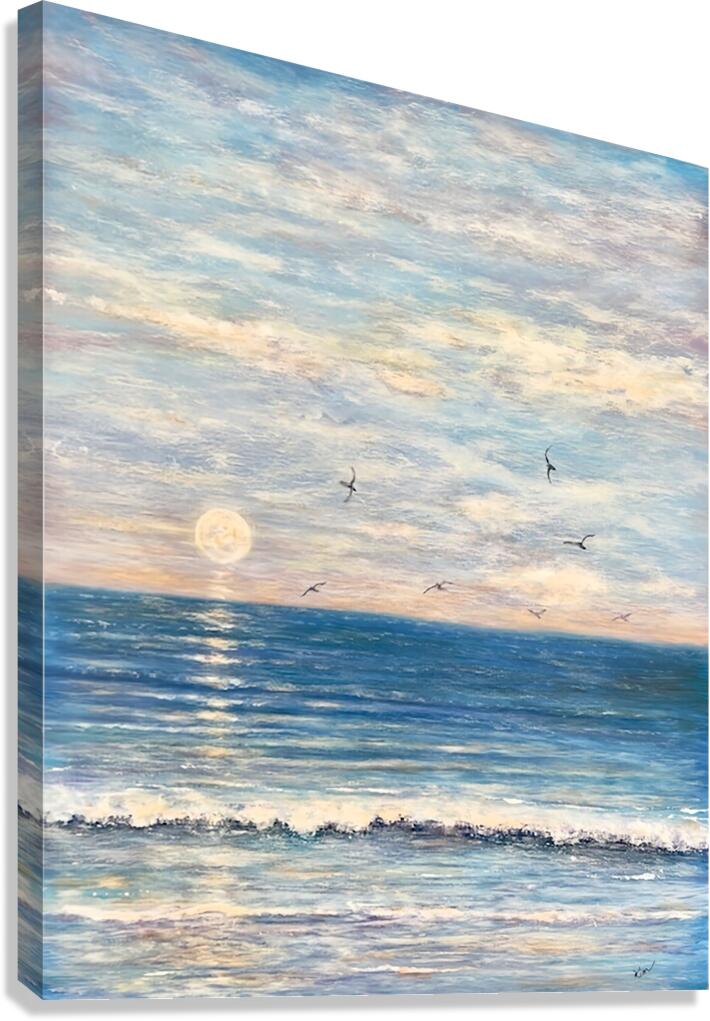MoonBeach 1 Canvas Print