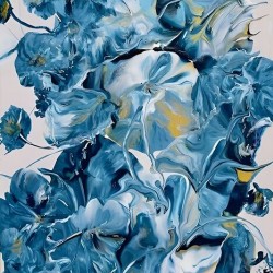 Abstract Blue Flowers  kim