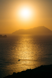 Sunset in Plaka Greece