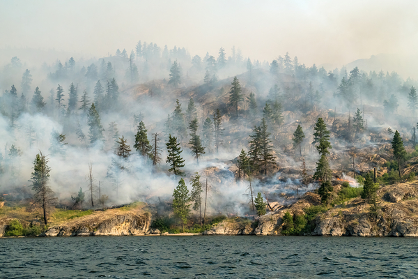 Okanagan Forest Fire by Josh Woodman Photography