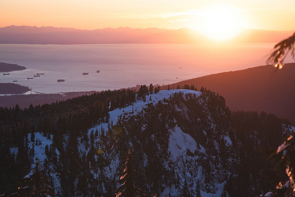 Mt Seymour Sunset by Josh Woodman Photography