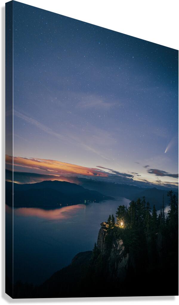 St Marks Summit & Comet Neowise Canvas Print