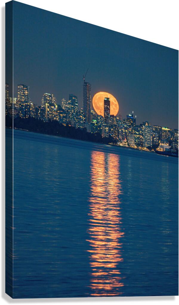 Vancouver Super Moon Canvas Print