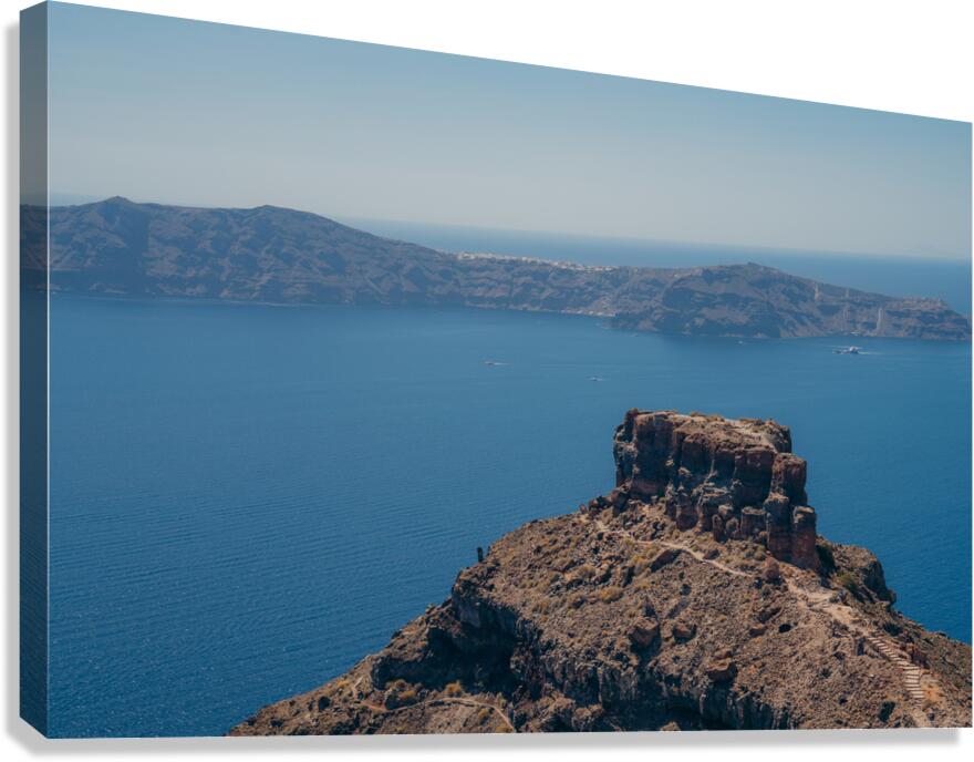 Imerovigli Mountain Canvas Print