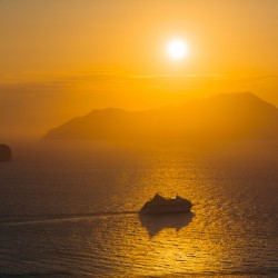 Sunset in Plaka Greece