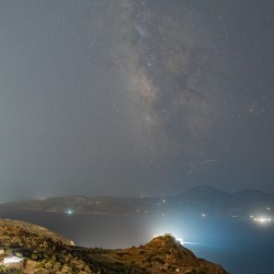 Milky Way over Plaka Greece