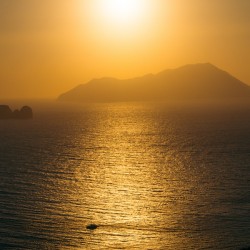 Sunset in Plaka Greece